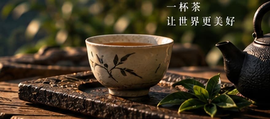 Tea bowl and teapot